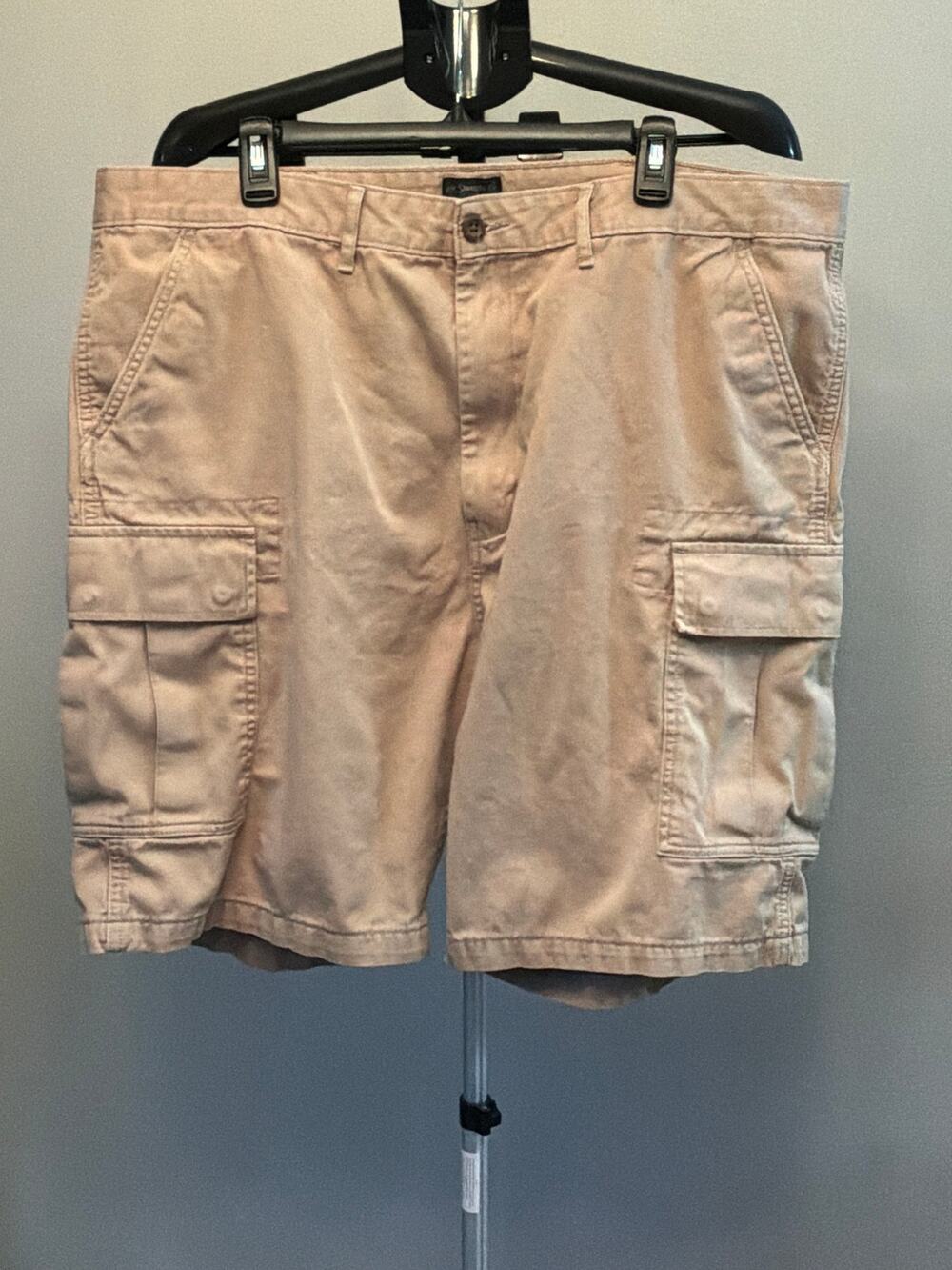Levi Strauss Cargo Shorts Men 42 Tan Chino Khaki‎ Casual Gorpcore